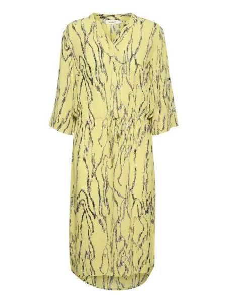 SOAKED IN LUXURY Rochie Zaya galben citron / negru alb