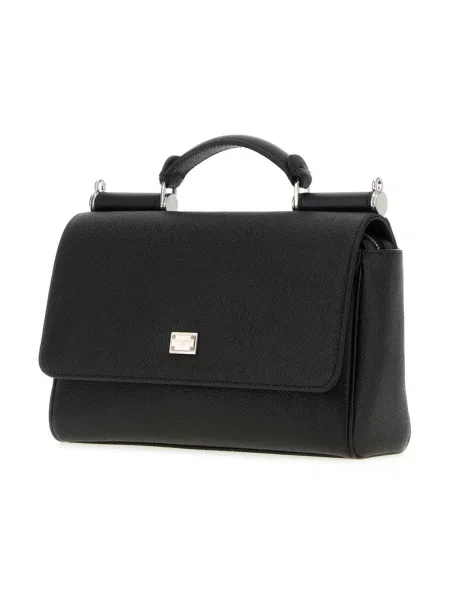 Torebka Dolce And Gabbana skórzana biznesowa czarna