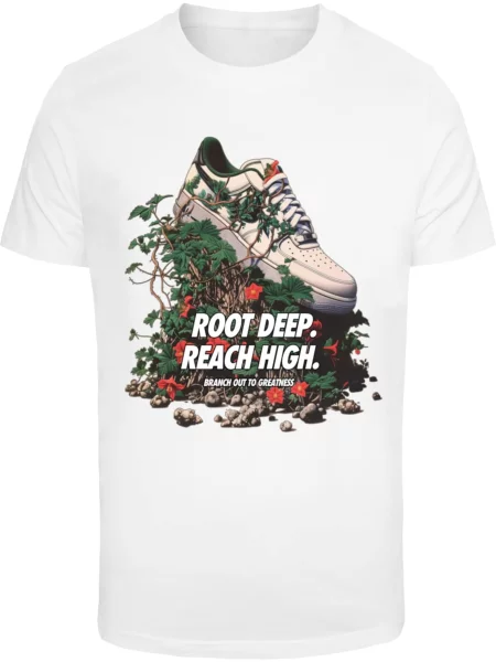Mister Tee Tričko Root Deep zelená / červená / černá bílá