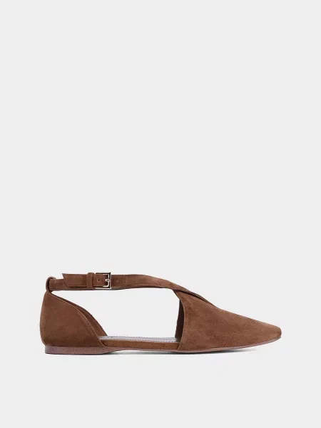 Велюрові Балетки MIRATON бежевий