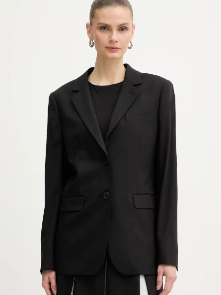 Karl Lagerfeld jachetă cu lână negru