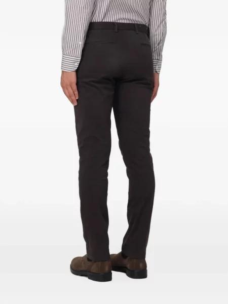 Pantaloni Brooksfield din țesătură twill maro