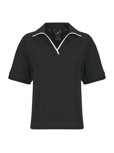 Polo majica Adidas s kratkimi rokavi črna