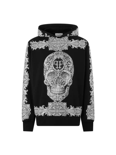 Bluza z kapturem Philipp Plein z kapturem czarna