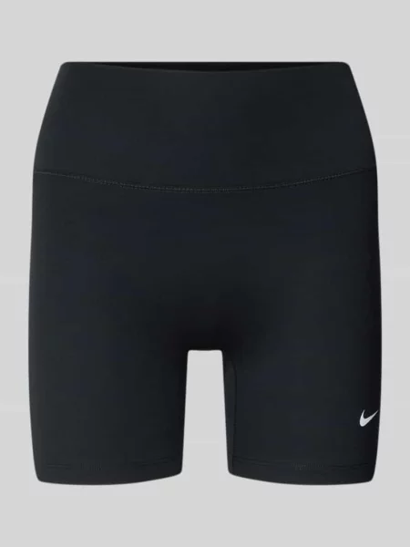 Spodenki kolarki z logo i elastycznym pasem Nike Training czarne