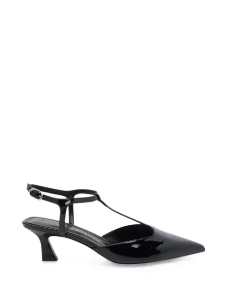 Pantofi cu toc Stuart Weitzman cu bretele negru