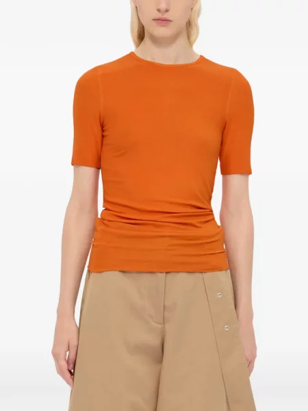Tricou Msgm scurt portocaliu