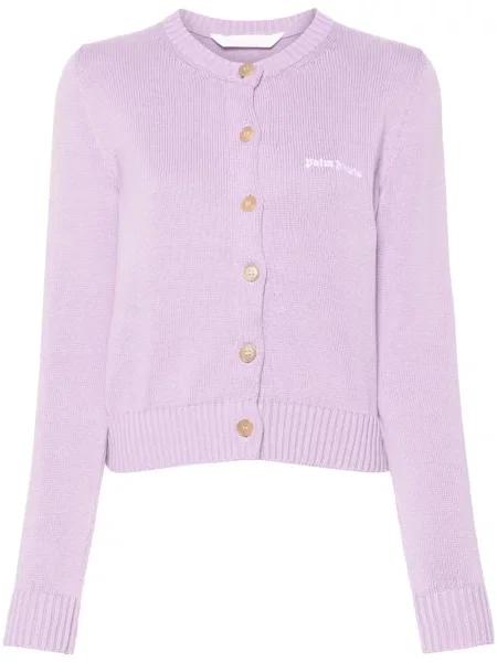 Cardigan Palm Angels cu broderie violet