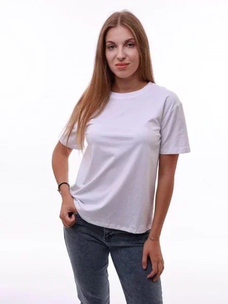 Футболка LUMO віскоза/поліестер білий