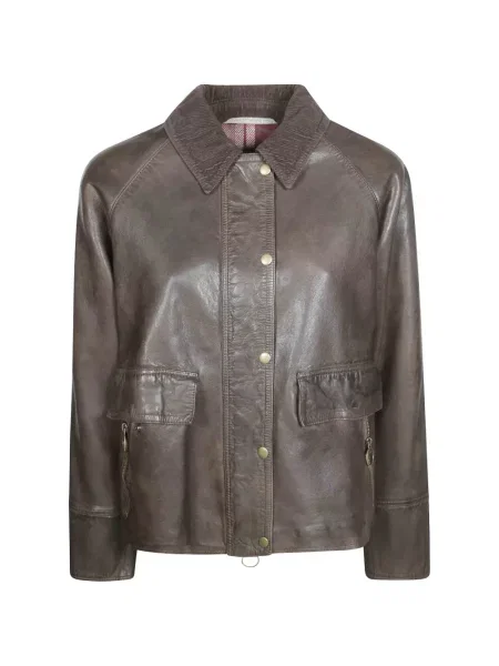 Gulerat geanta de piele The Jack Leathers maro
