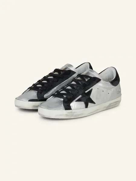 Golden Goose Sneakersy Super-Star Classic stříbrná černá