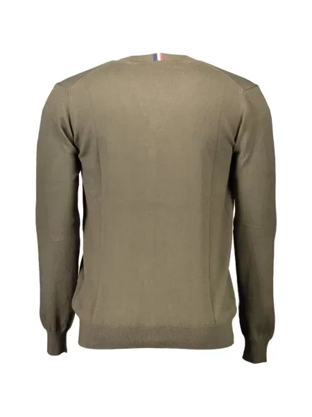 Polo majica Us Polo Assn s V-izrezom zelena