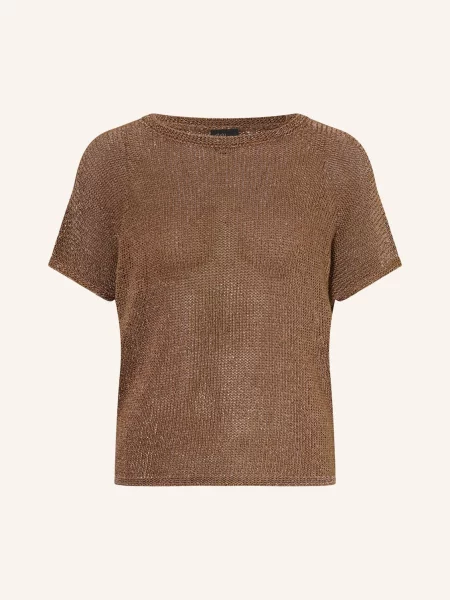 S.Oliver Black Label Pletené Tričko hnědá černé