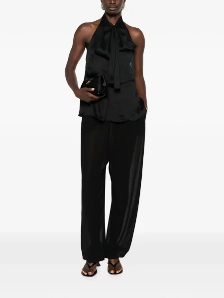 Top Tom Ford cu gât halter negru