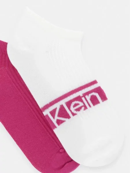 Calvin Klein kotníkové ponožky růžové