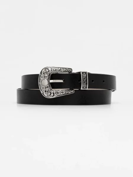 Kožni remen Answear.LAB srebrna