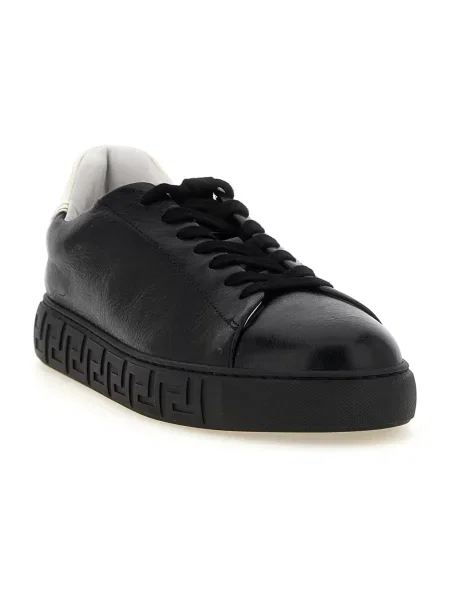 Sneakersy Versace skórzane czarne