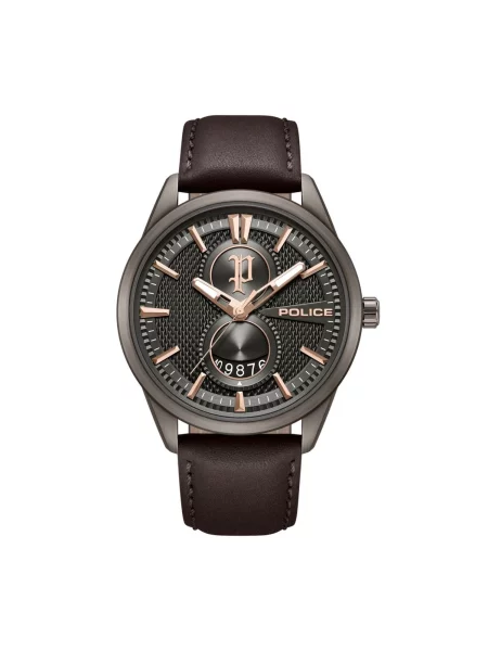 POLICE Analogové hodinky Date watch Styleshift' hnědá