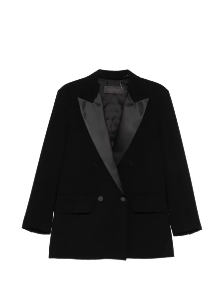 Sacou Max Mara cu două rânduri de nasturi negru