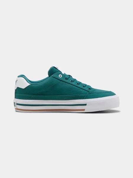 Жіночі Кеди низькі PUMA Court Classic Vulc Fs комбінований верх зелений