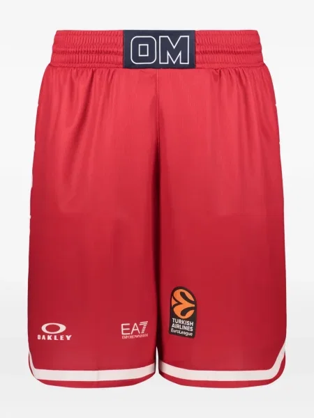 Szorty Ea7 Emporio Armani z nadrukiem czerwone