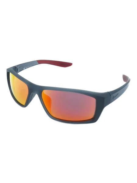 Ochelari de soare Nike cu cordon din jerseu cu imprimeu abstract gri