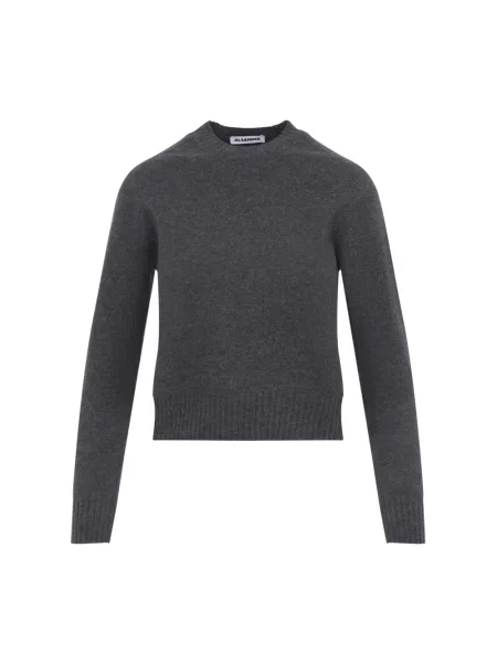 Sweter Jil Sander z kaszmiru szary