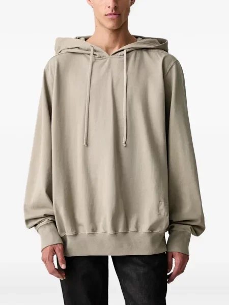 Bluza z kapturem Rick Owens Drkshdw ze sznurkiem zielona