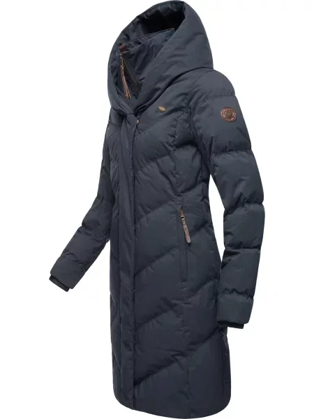 Ragwear Zimný kabát Natalka námornícka modrá biela