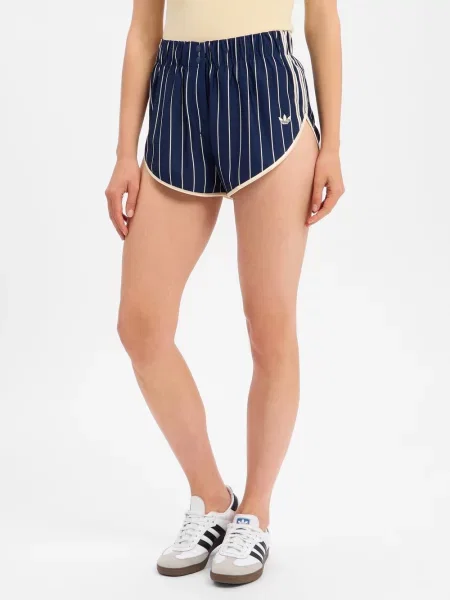Adidas Szorty sportowe Pinstripe Firebird Granatowy niebieskie