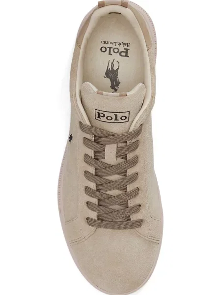 Polo Ralph Lauren Hrt Crt Rib маратонки от велур бежово