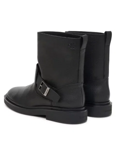 Zimske čizme Calvin Klein Sq Rubber Boot Buckle Lth crna