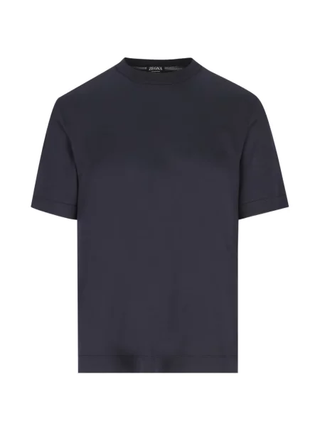 Tricou Zegna scurt albastru