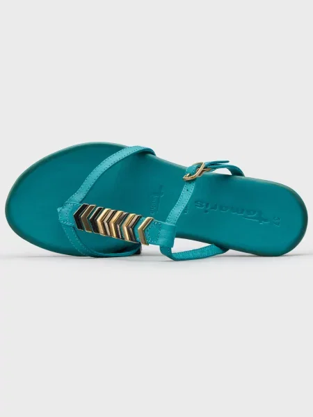 Шлепанцы Tamaris зеленые