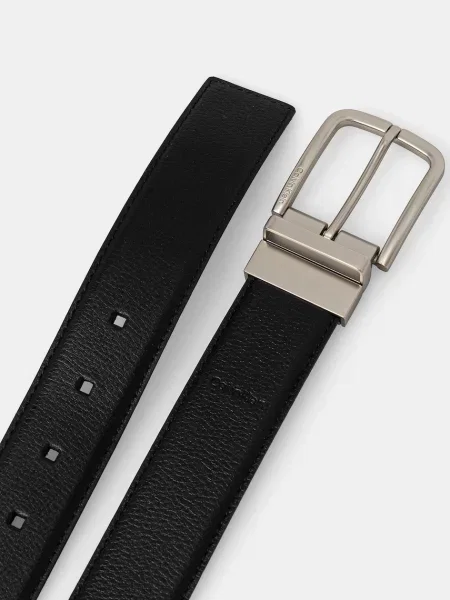 Calvin Klein skórzany dwustronny czarny