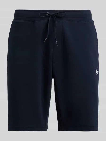 Szorty z dzianiny dresowej o kroju regular fit z mieszanki bawełny Polo Ralph Lauren granatowe