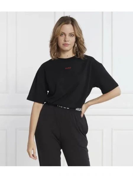 Hugo Póló SHUFFLE | Oversize fit fekete