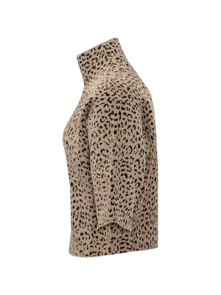 Tricou Givenchy cu imagine cu model leopard