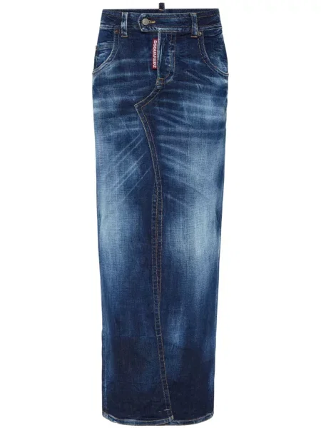 Fustă din denim Dsquared2 albastru