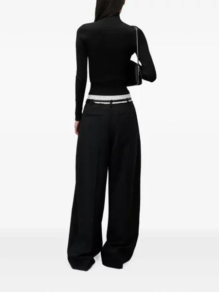 Top Alexander Wang din jacard cu autograf negru