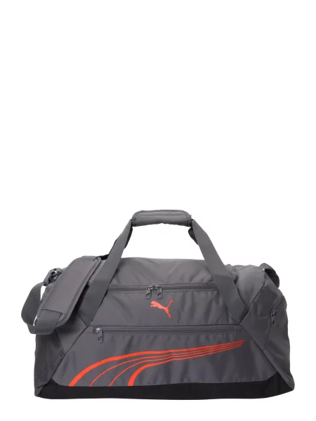 PUMA Geantă sport Fundamental închis / portocaliu închis gri
