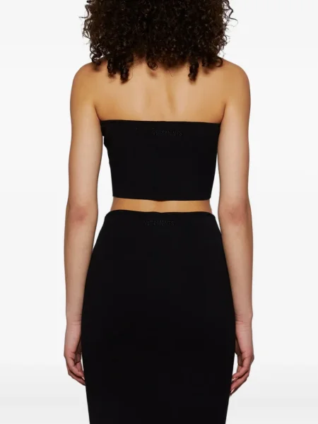 Top Vetements tricotate negru