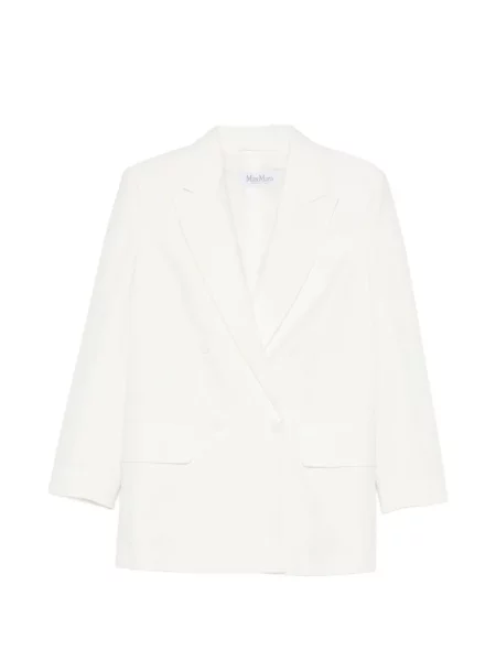Μπουφάν Max Mara από ζέρσεϋ λευκό