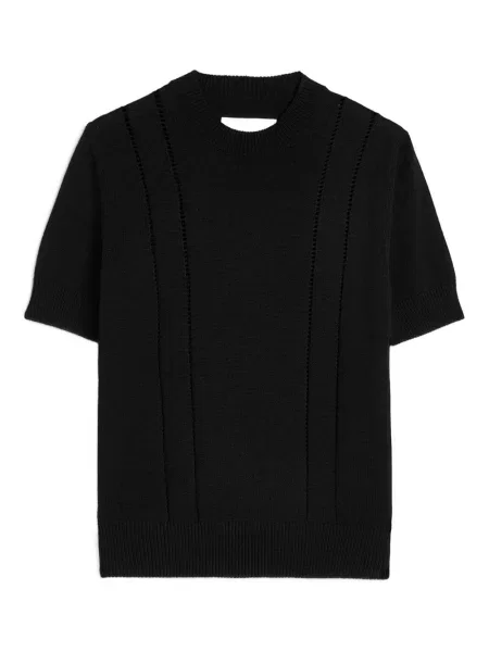 Tricou Jil Sander tricotate negru