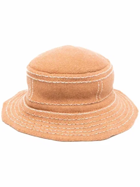 Pălărie Barrie zdrențuiți maro