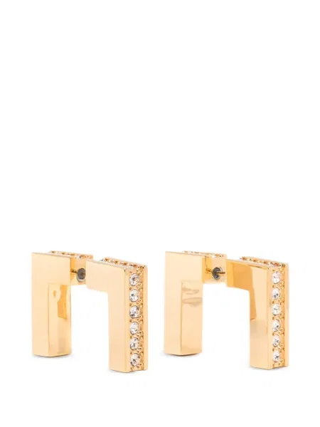 Cercei Elisabetta Franchi de cristal auriu