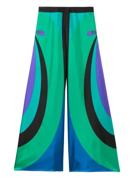 Pantaloni Pucci cu imagine verde