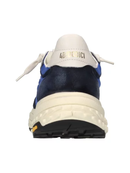 Sneakersy 4b12 skórzane niebieskie