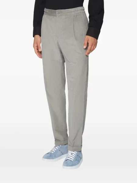 Pantaloni Kiton de catifea cord gri