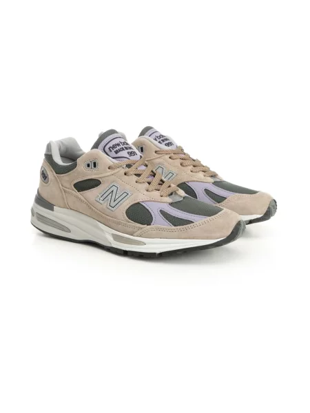 Lniane sneakersy New Balance beżowe